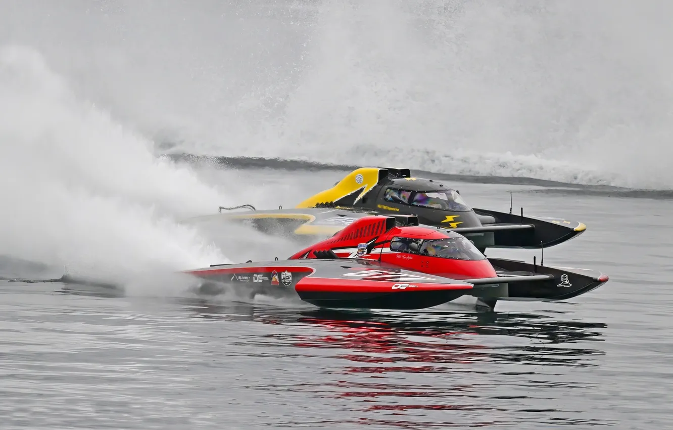 Photo wallpaper race, boat, speed