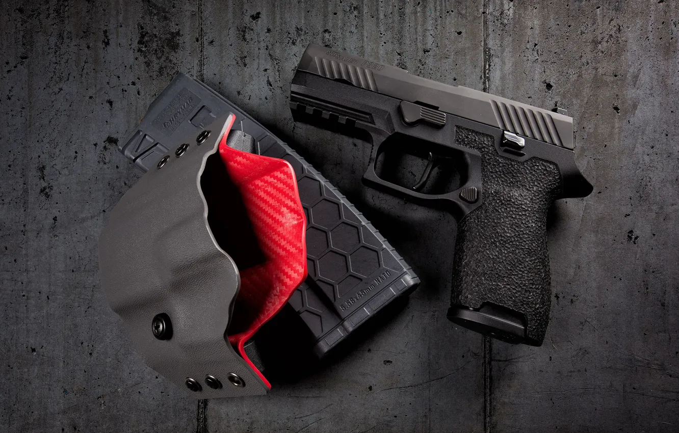 Photo wallpaper gun, holster, P320