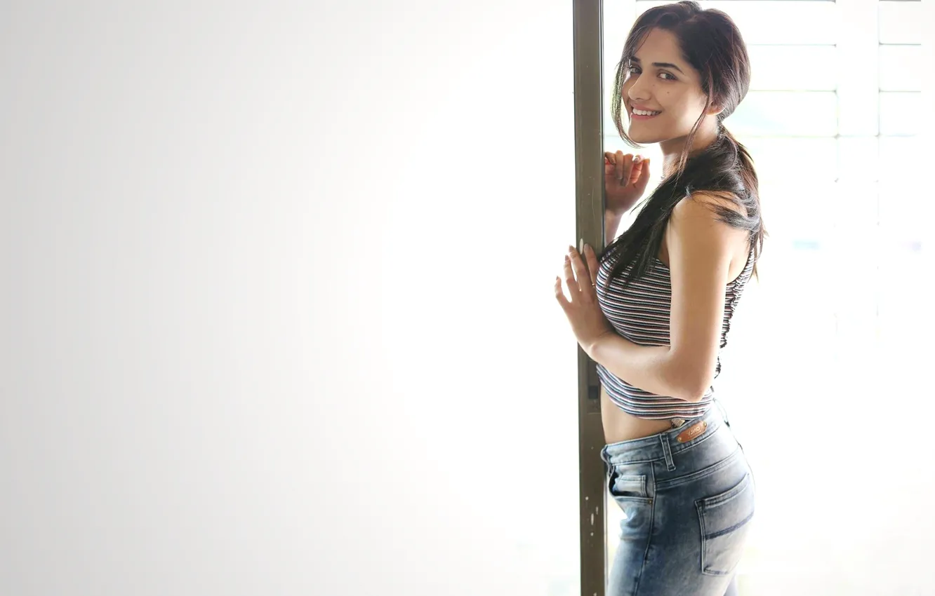 Photo wallpaper girl, hot, sexy, eyes, smile, beautiful, figure, model