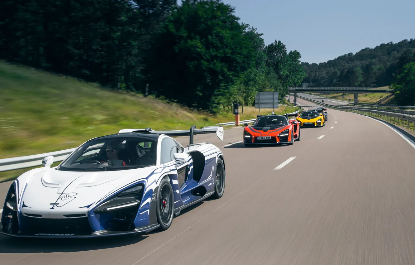 Photo wallpaper McLaren, supercar, 2018, Senna, Senna 001