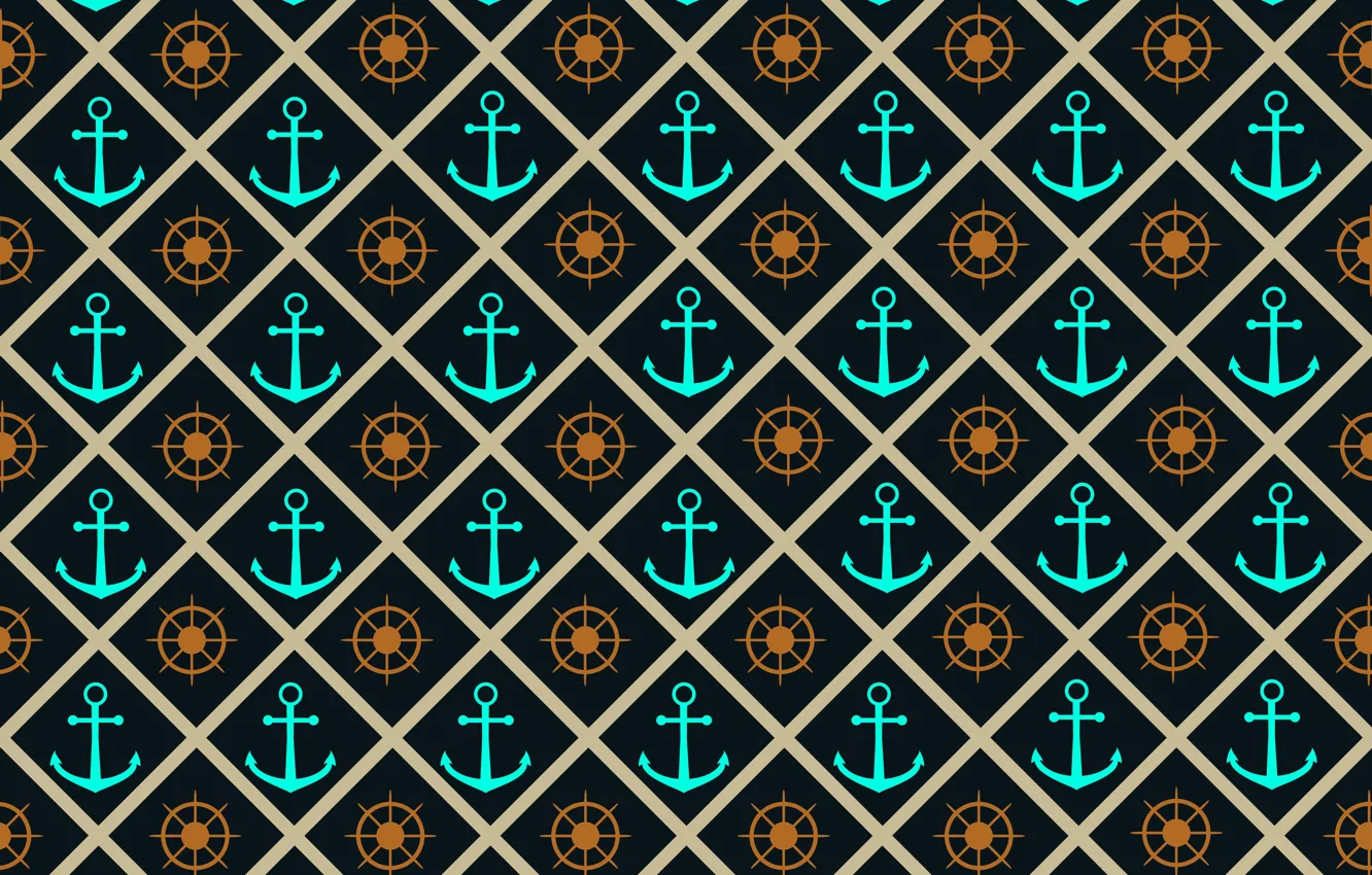 Photo wallpaper Wallpaper, a remake, the wheel, anchor, Xellena