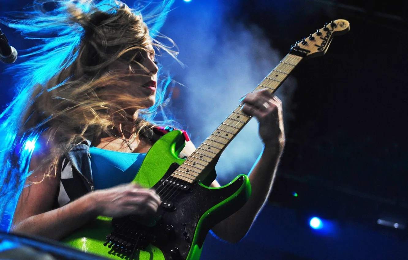 Photo wallpaper music, scene, guitar, concert, metal, electric guitar, band, heavy