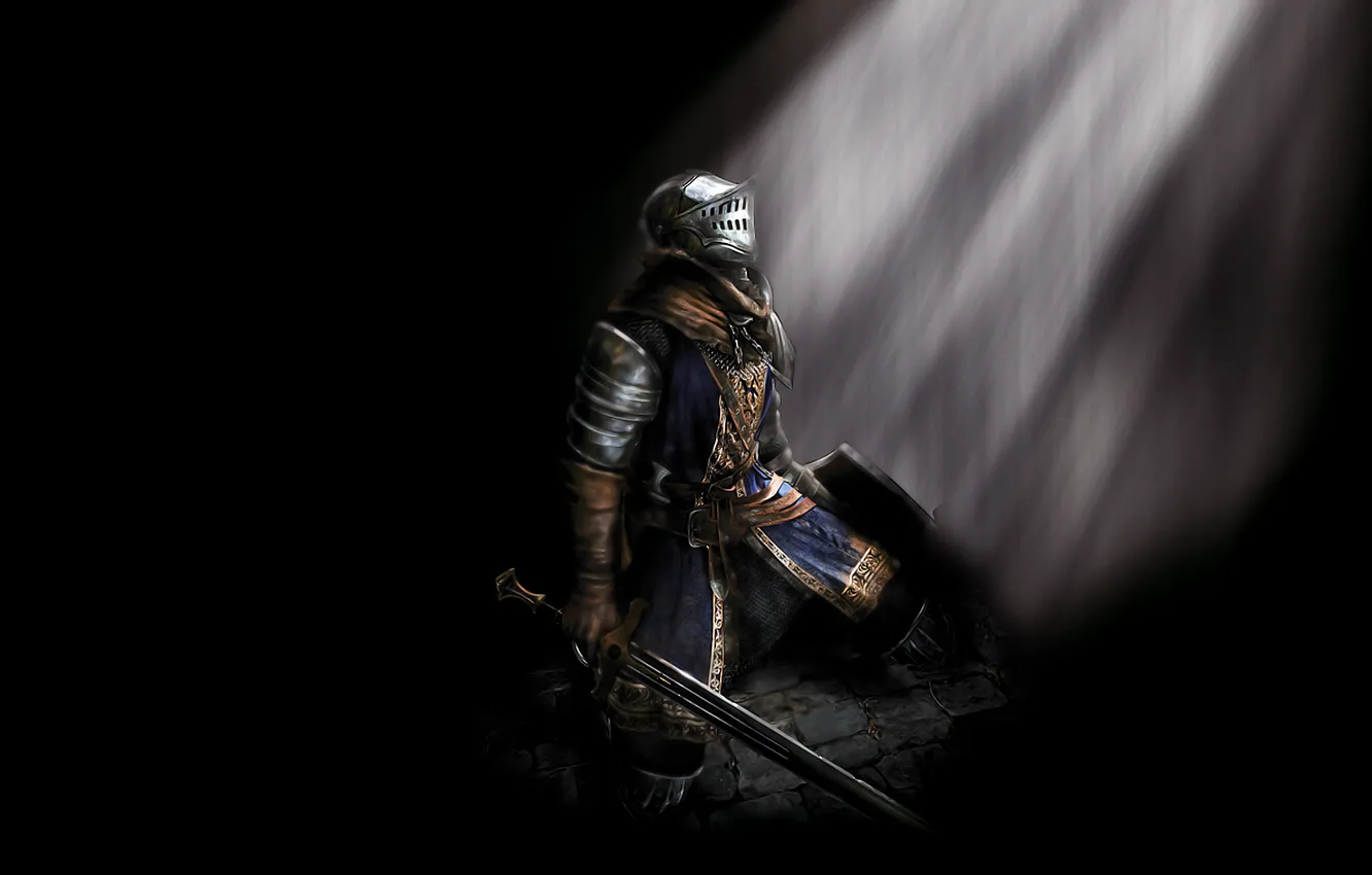 Photo wallpaper the game, armor, knight, Dark Souls