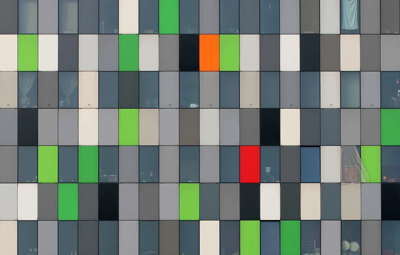 Photo wallpaper the city, home, window