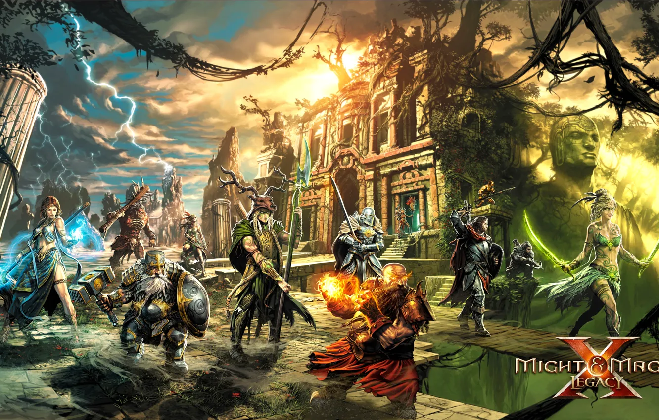 Photo wallpaper heroes, characters, Legacy, Might &ampamp; Magic X: Legacy, Might &ampamp; Magic X