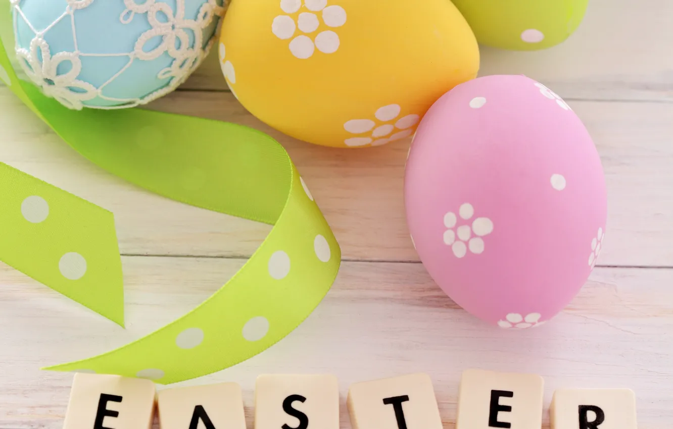 Photo wallpaper eggs, Easter, Easter