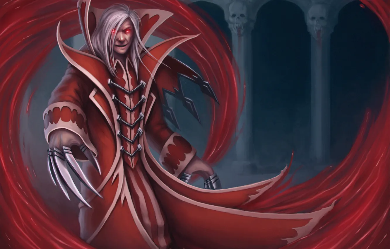 Photo wallpaper villain, male, League of Legends, LoL, Vladimir, Crimson Reaper