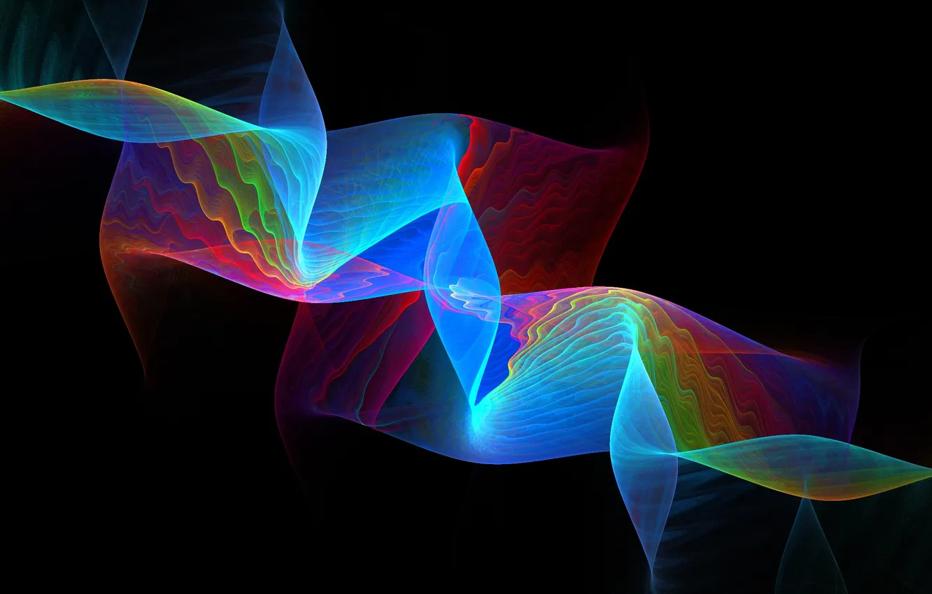 Photo wallpaper light, pattern, smoke, color, gas, fractal