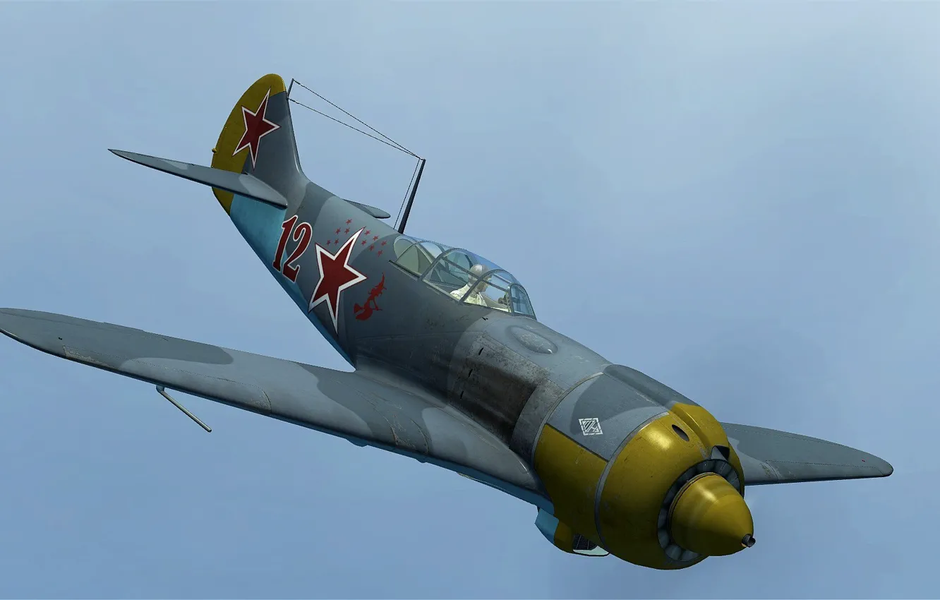 Photo wallpaper USSR, La 5FN, Frontline fighter, S.A. Lavochkin Design Bureau