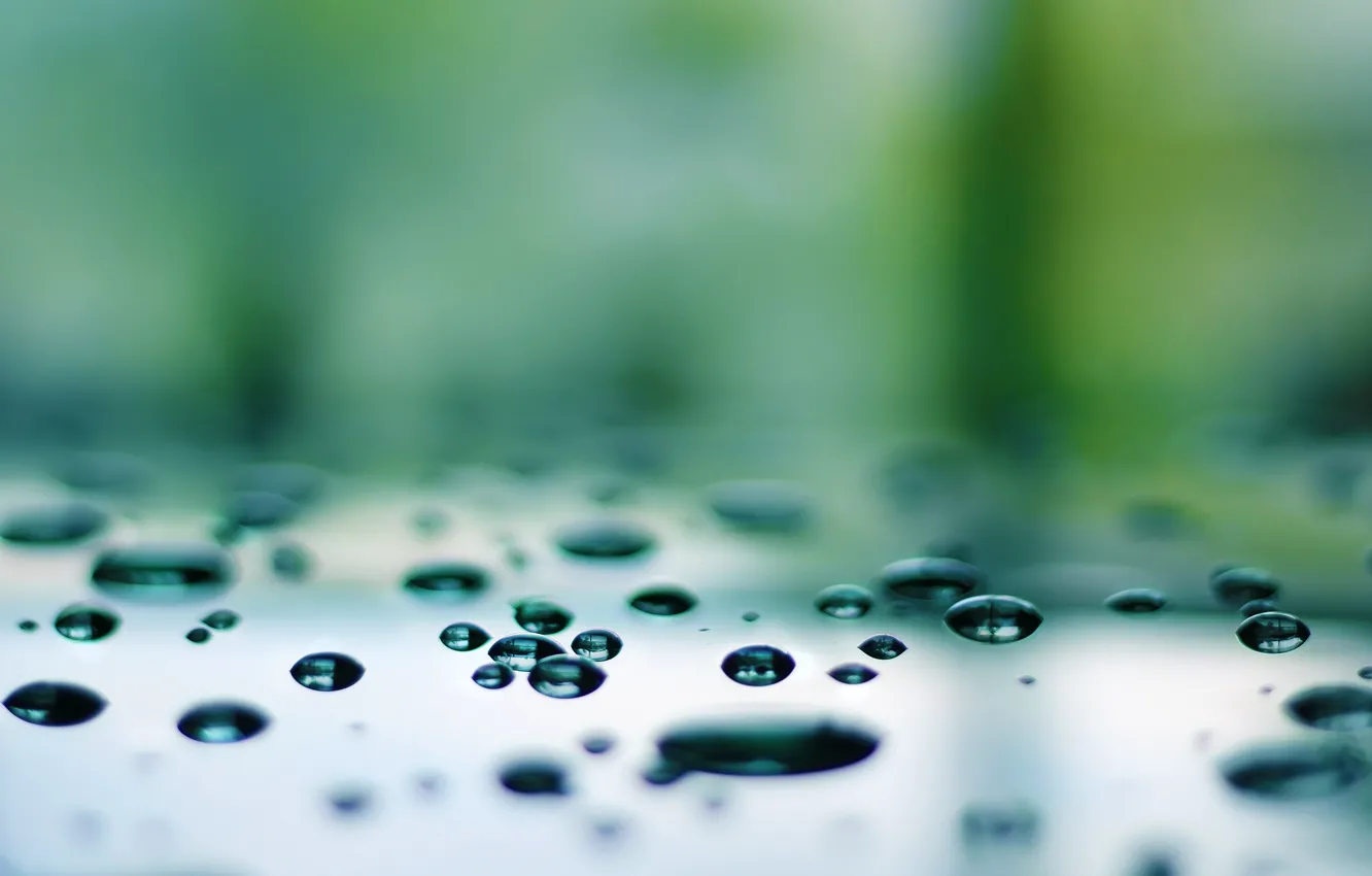 Photo wallpaper water, drops, macro, reflection, water, macro, drops, 2560x1600