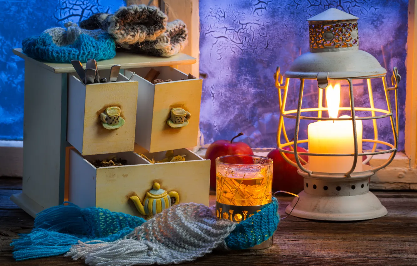 Photo wallpaper new year, Christmas, Christmas, winter, merry christmas, tea