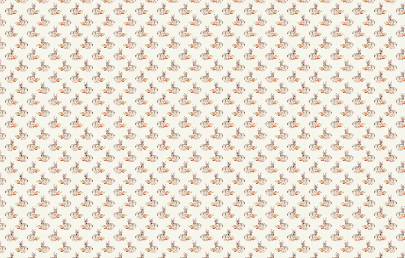 Photo wallpaper background, texture, carrot, art, Bunny, children's