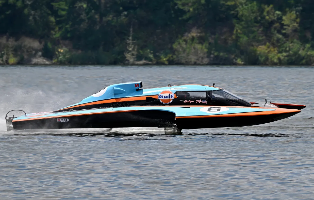 Photo wallpaper race, boat, speed