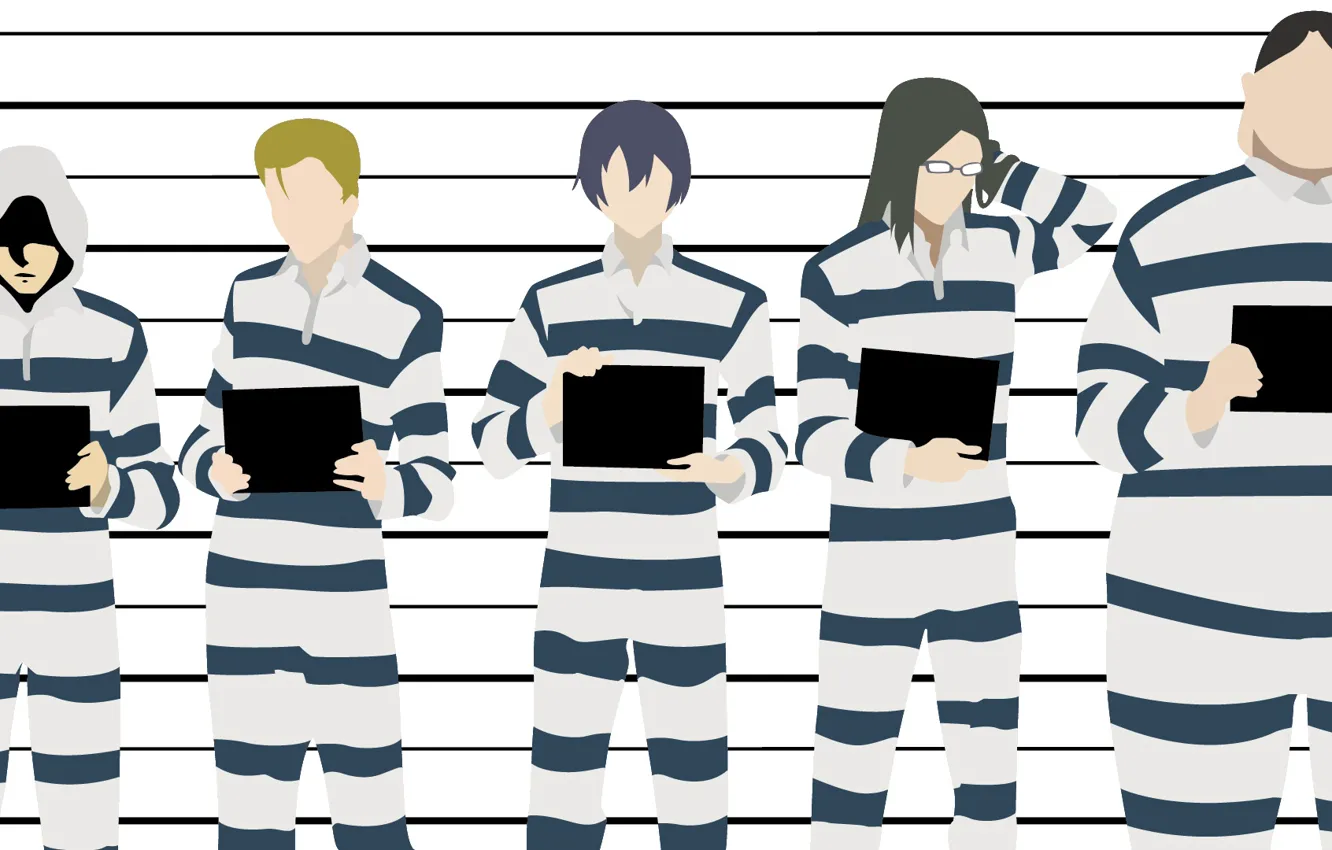 Photo wallpaper guys, Prison School, School prison, prisoners