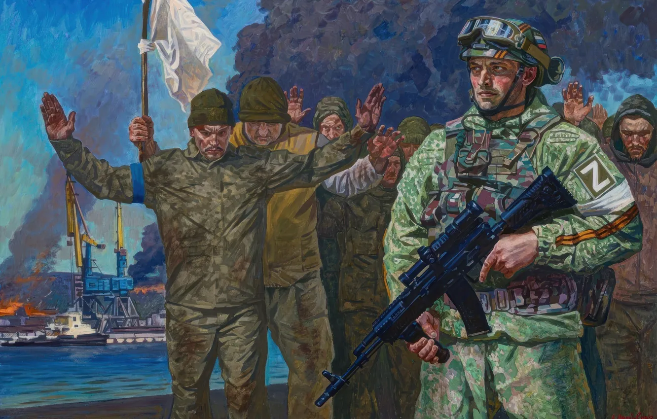 Photo wallpaper soldiers, Russia, The armed forces of the Russian Federation, SVO