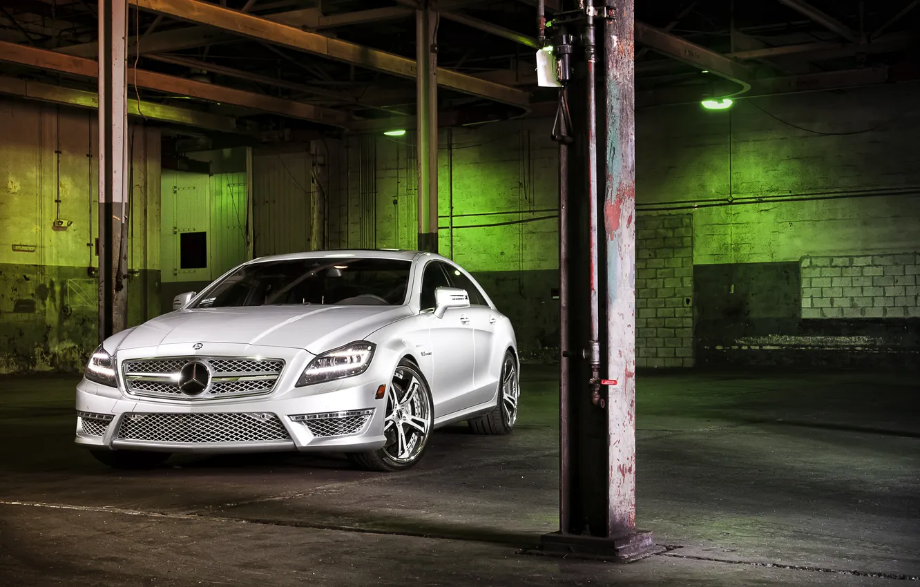 Photo wallpaper Mercedes, CLS63, MCCustoms, SaviniForged