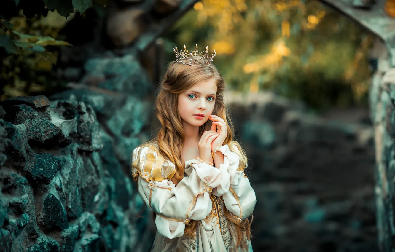 Photo wallpaper dress, girl, Princess