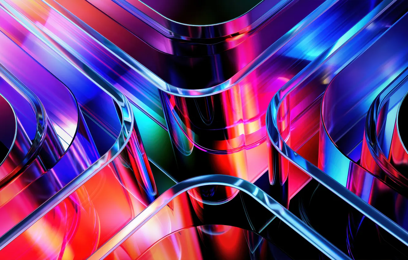 Photo wallpaper abstract, Glassy, gradient