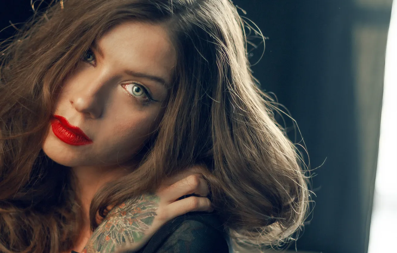Photo wallpaper Ioannina, Dmitry Chernov, portrait, tattoo