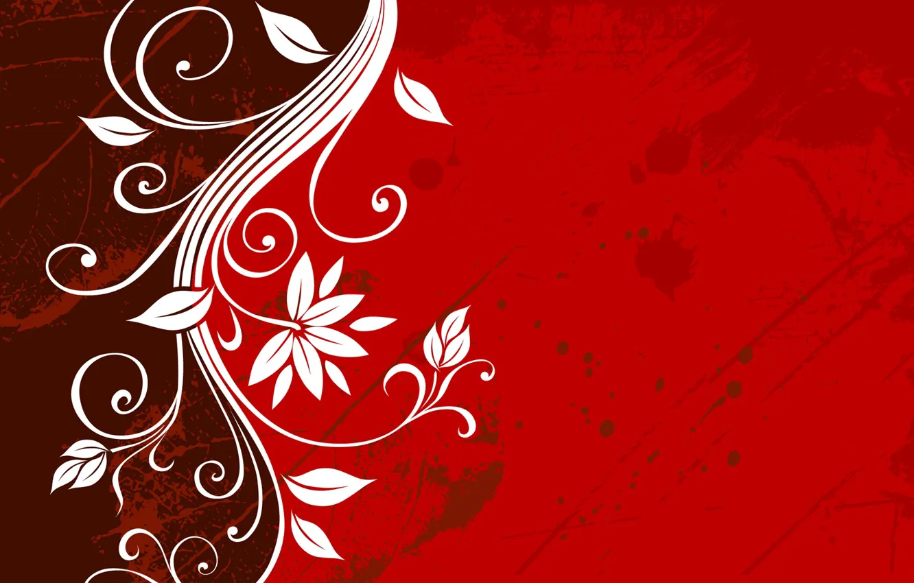 Photo wallpaper flowers, background, vector, texture