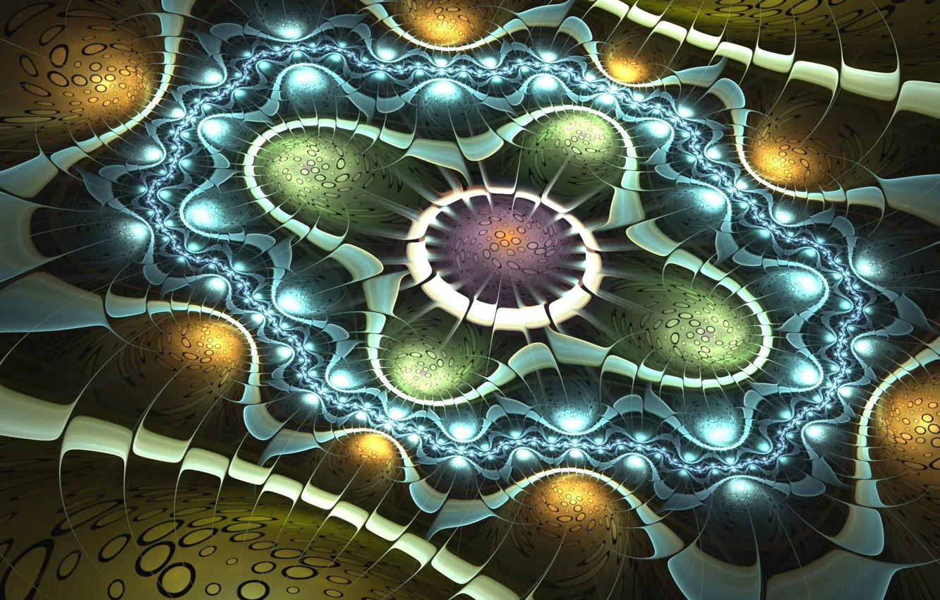 Photo wallpaper abstraction, pattern, fractal, ornament, abstract background