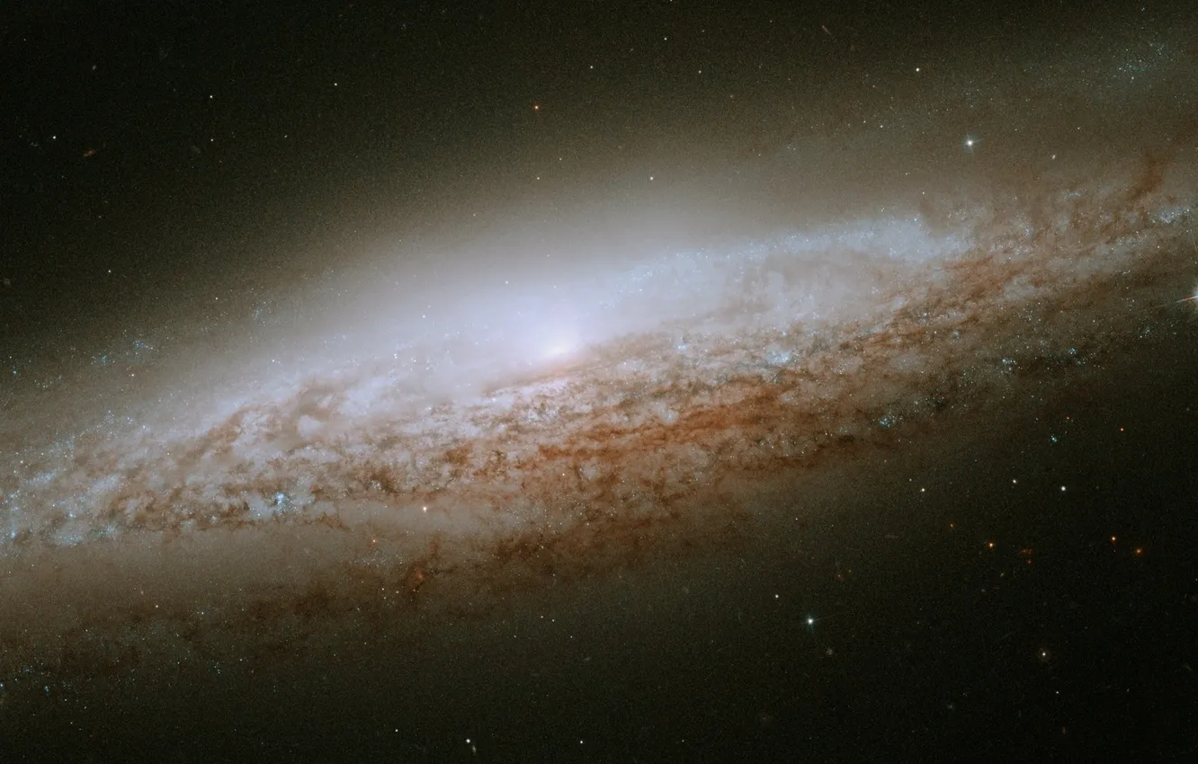Photo wallpaper galaxy, NGC 2683, with visible ribs