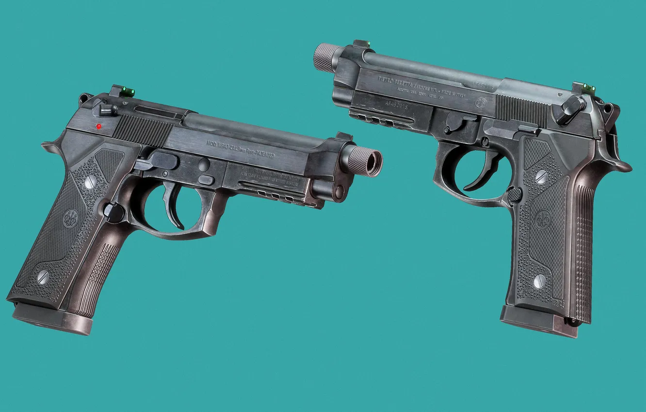 Photo wallpaper self-loading pistol, Beretta M9A3, Italy