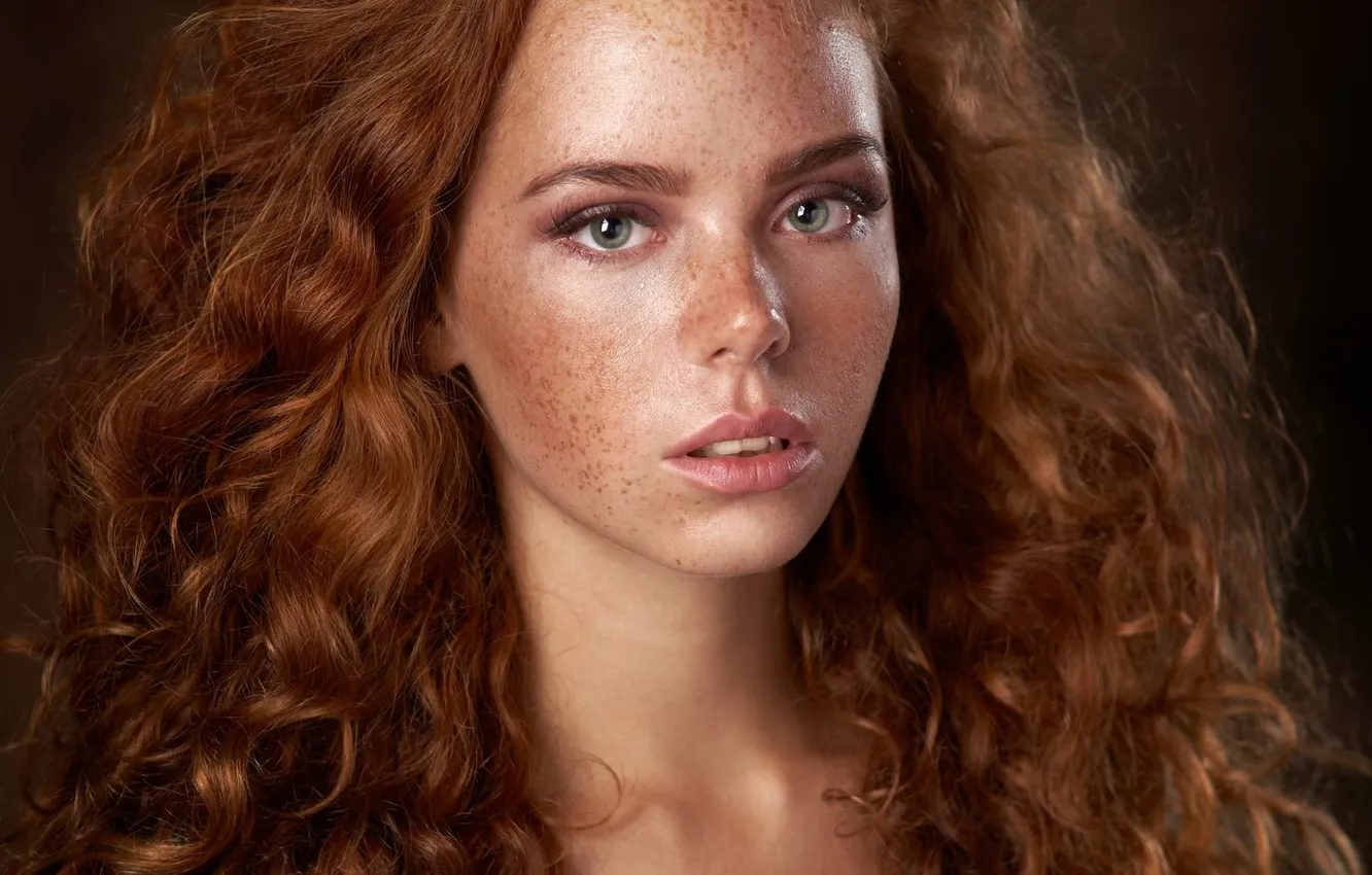 Photo wallpaper portrait, red, Eric, curly, Alexander Vinogradov