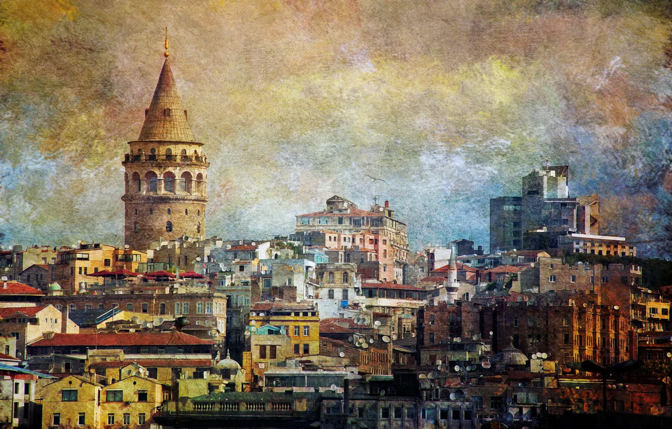 Photo wallpaper the city, style, building, Istanbul