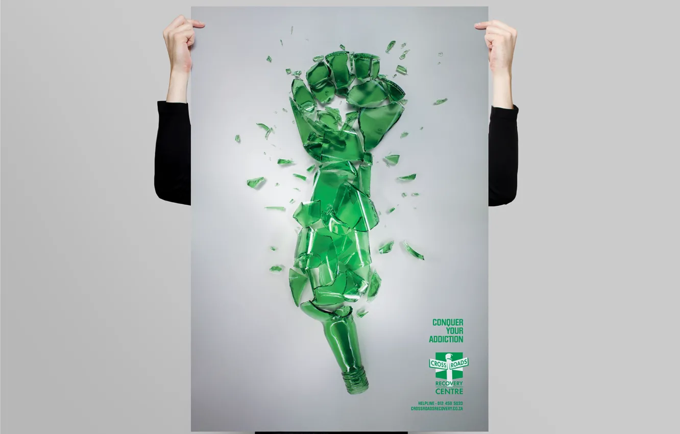 Photo wallpaper feet, bottle, hands, poster, Victory Over Alcoholism Poster