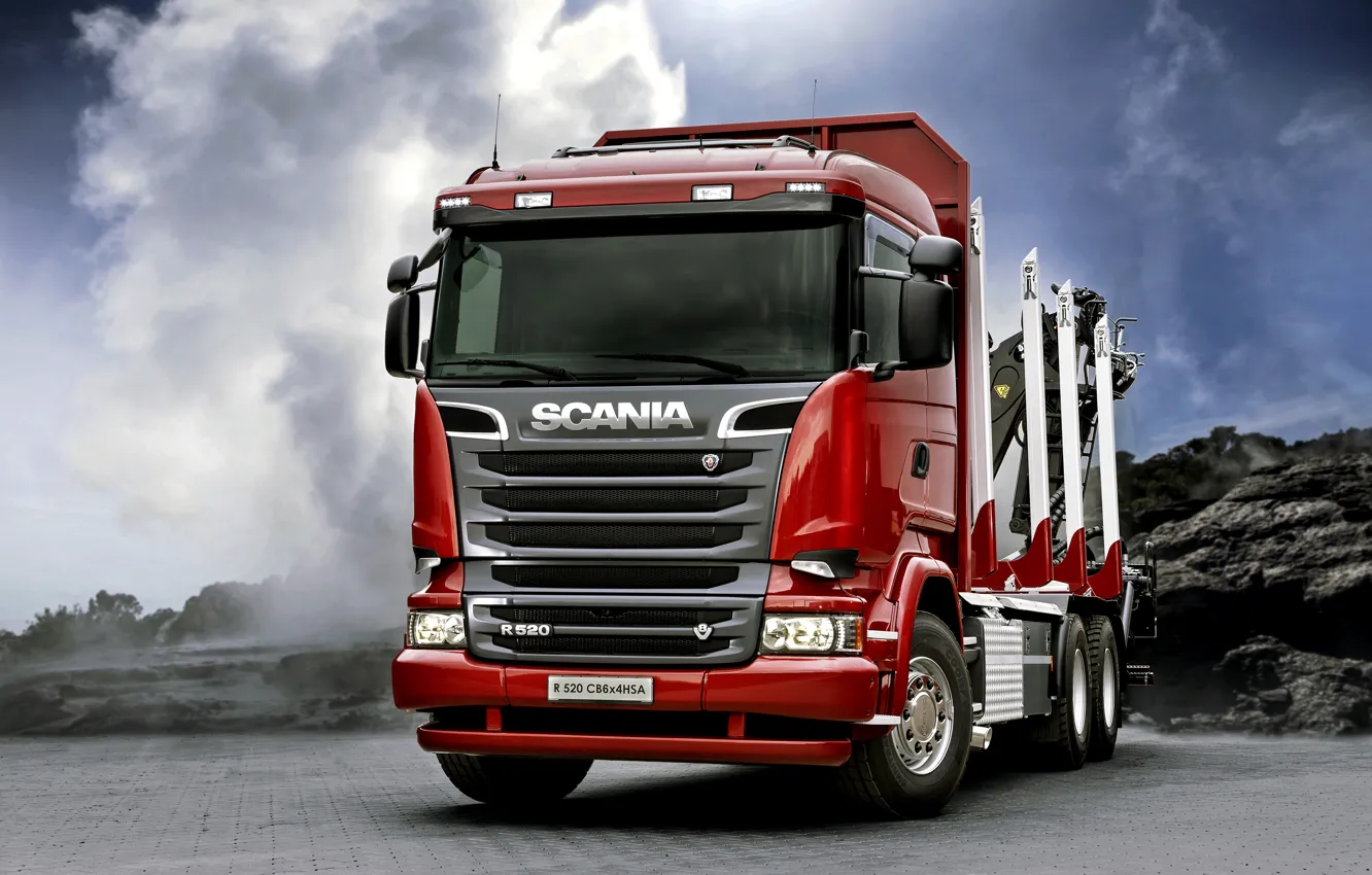 Photo wallpaper truck, Scania, Scania, 2013, 6x4, machinery, R520