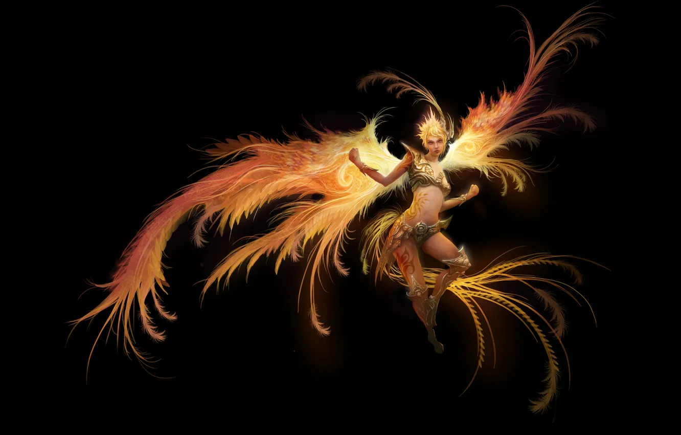 Photo wallpaper iron, Phoenix, iron, Phoenix