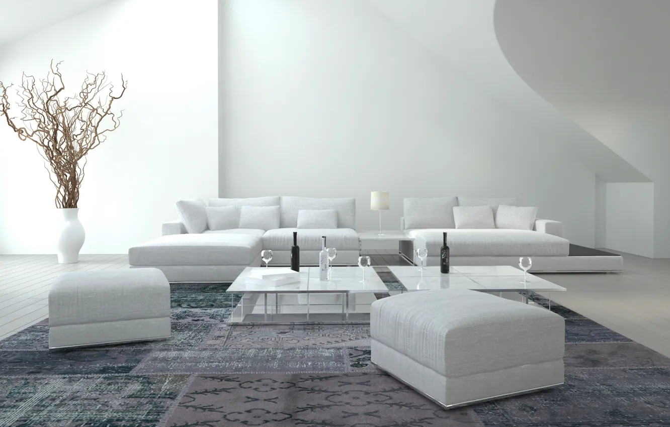 Photo wallpaper design, style, room, interior, living room