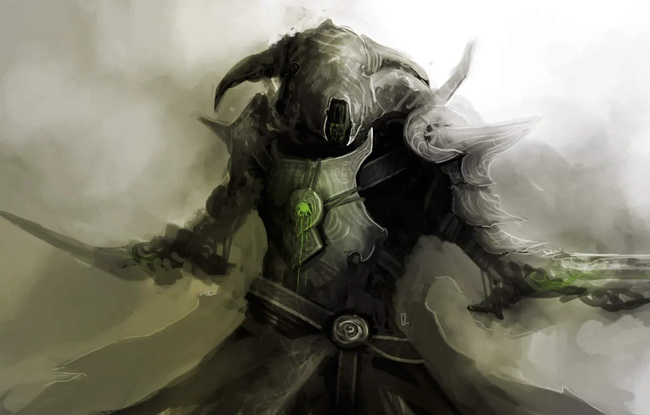 Photo wallpaper the demon, spikes, dagger, theDURRRRIAN, mask with horns, plague command