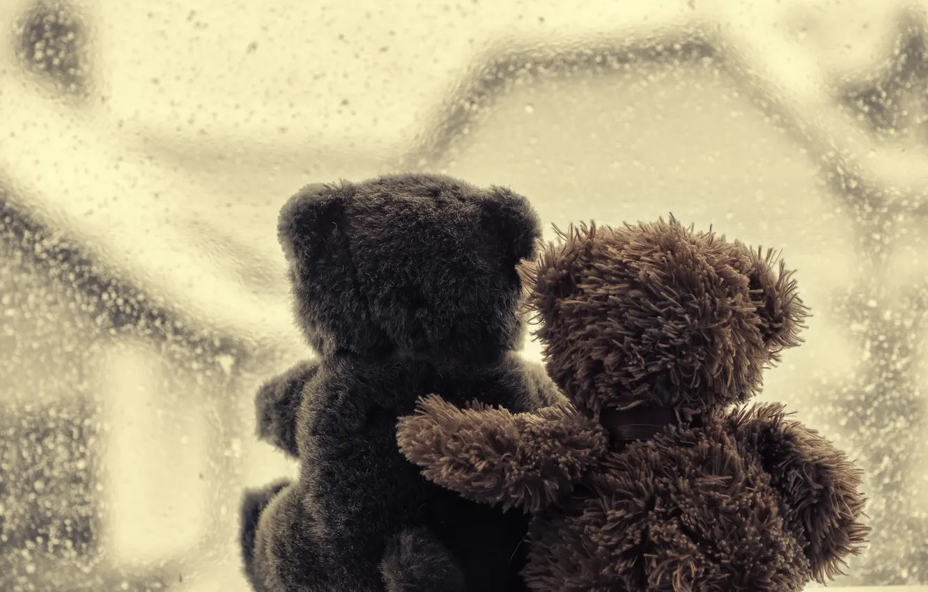 Photo wallpaper love, bear, love, toy, bear, heart, romantic, sweet