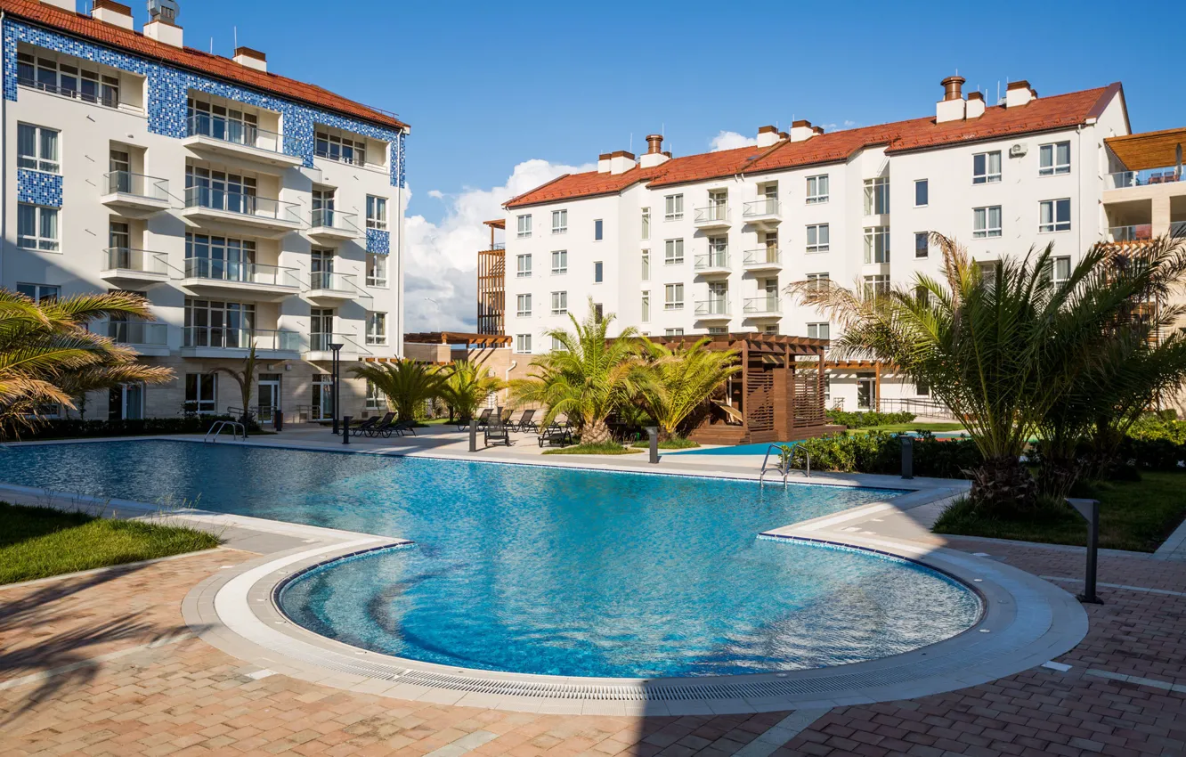 Photo wallpaper pool, resort, the hotel