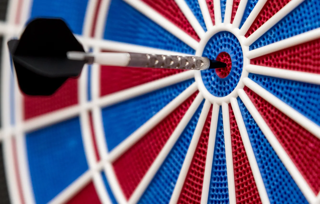 Photo wallpaper red, blue, dart