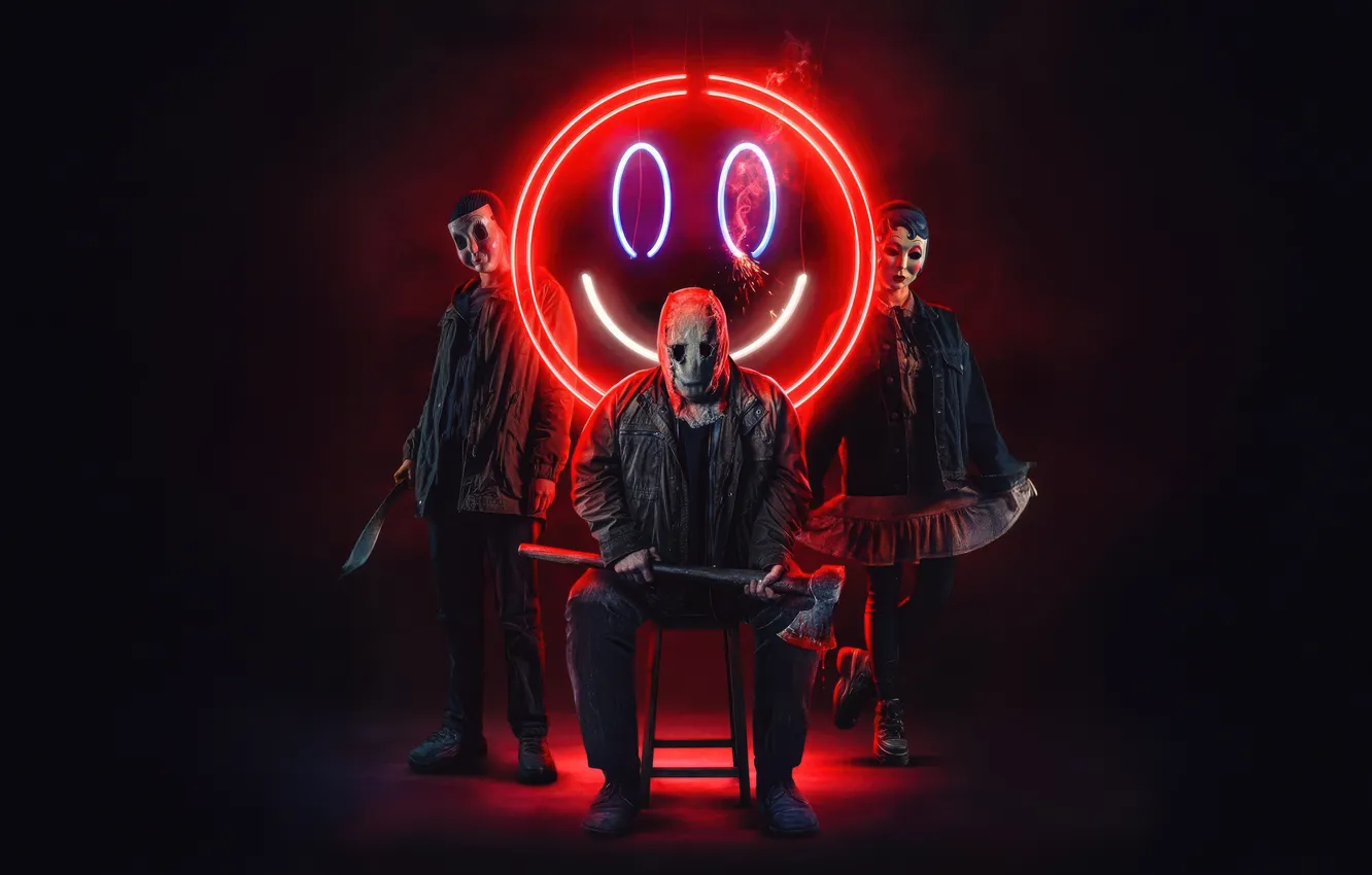 Photo wallpaper Neon, Chapter 2, The Strangers