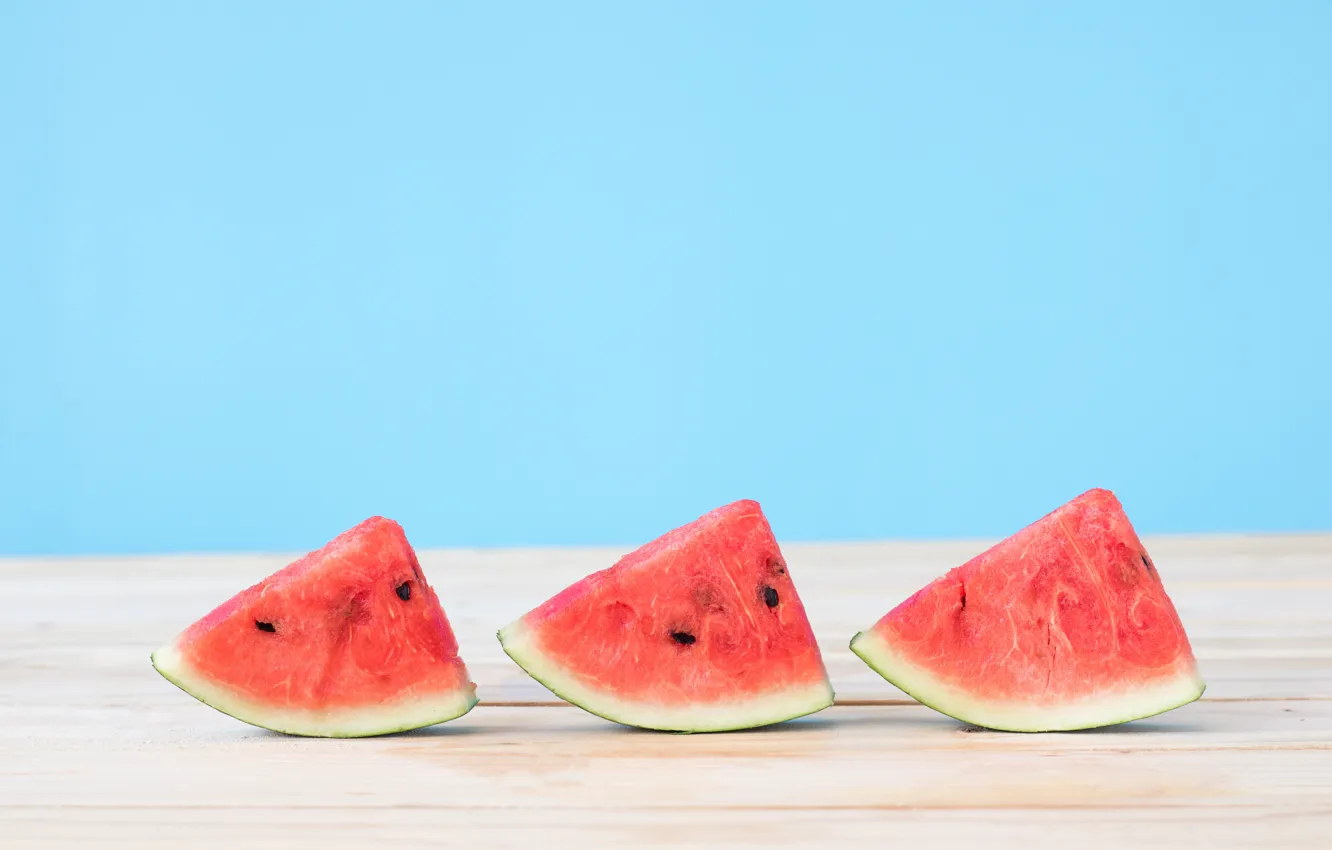 Photo wallpaper berries, watermelon, slices