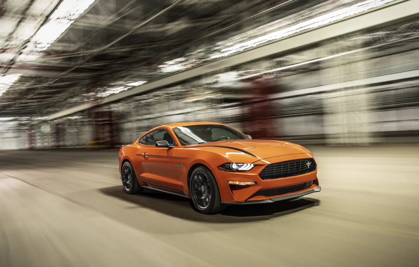 Photo wallpaper Mustang, Ford, EcoBoost, 2020, High Performance Package