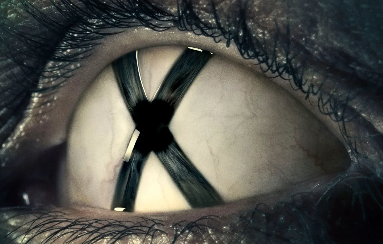 Photo wallpaper eyes, eyelashes, X-files, trust no one