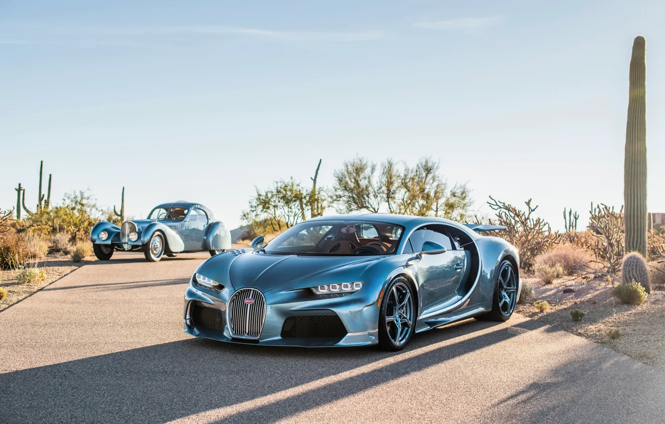 Photo wallpaper Bugatti, cars, Chiron, Bugatti Type 57SC Atlantic, Type 57, Bugatti Chiron Super Sport "57 One …