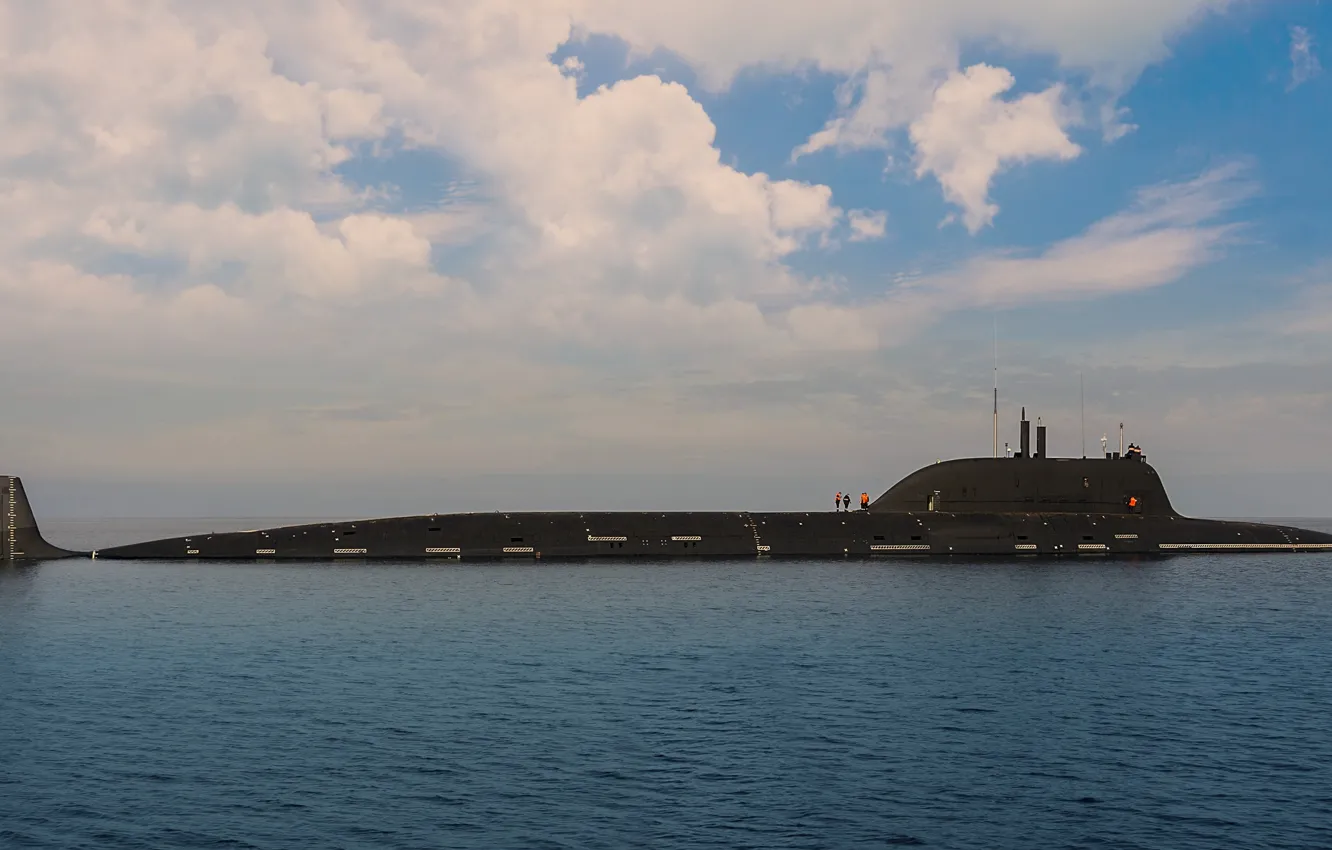 Photo wallpaper submarine, atomic, ash