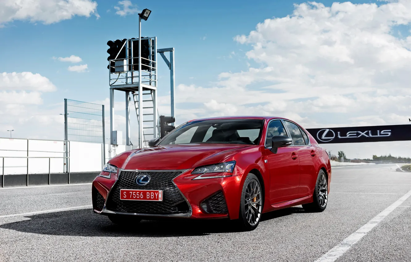 Photo wallpaper the sky, red, Lexus, sedan, Lexus