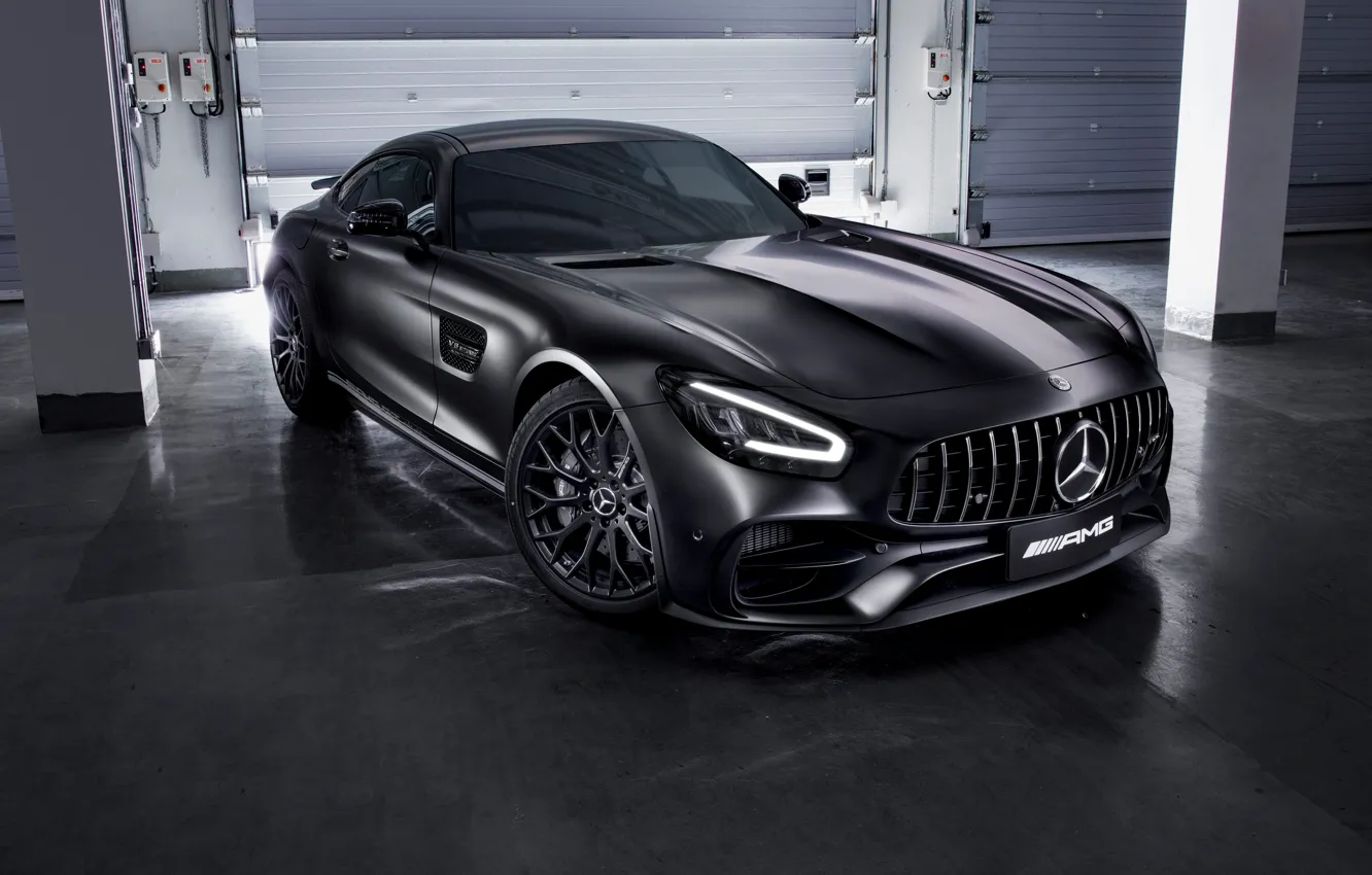 Photo wallpaper machine, lights, icon, Mercedes-Benz, drives, metallic, the room, Sport