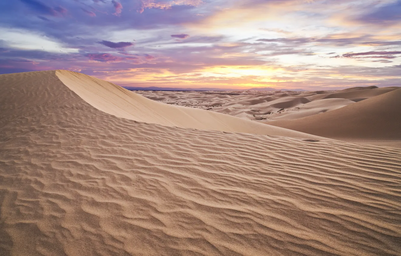 Photo wallpaper sand, the sky, desert