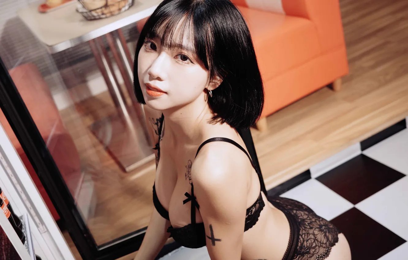 Photo wallpaper girl, sexy, asian