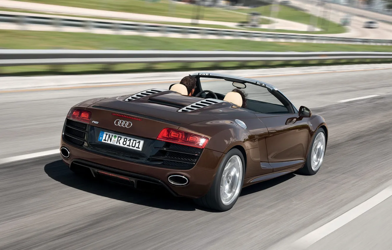 Photo wallpaper Audi, Cabriolet, R8