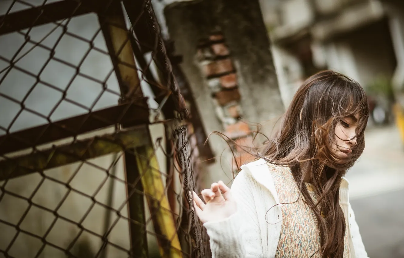 Photo wallpaper girl, mood, Asian