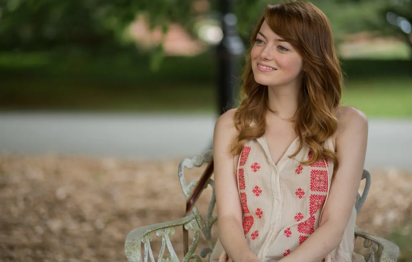 Photo wallpaper smile, actress, Emma Stone, Emma Stone